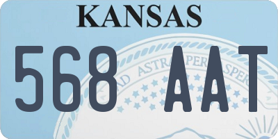 KS license plate 568AAT