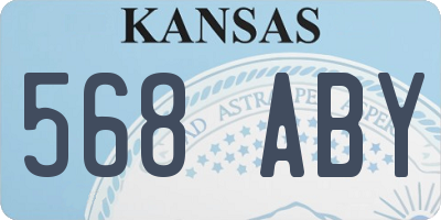 KS license plate 568ABY