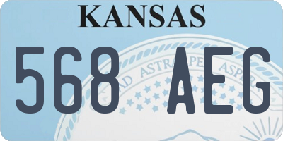 KS license plate 568AEG
