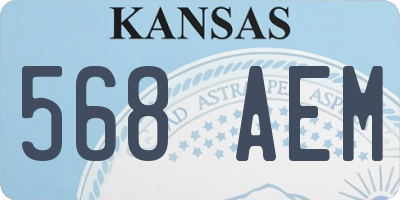 KS license plate 568AEM