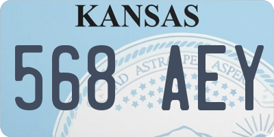 KS license plate 568AEY