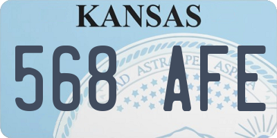 KS license plate 568AFE