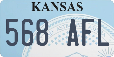 KS license plate 568AFL