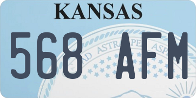 KS license plate 568AFM