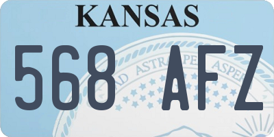 KS license plate 568AFZ