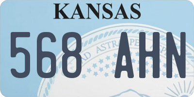 KS license plate 568AHN