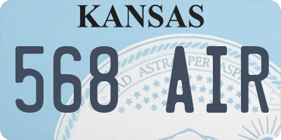 KS license plate 568AIR