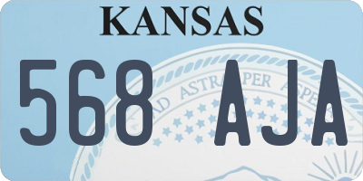 KS license plate 568AJA