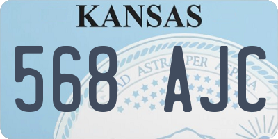 KS license plate 568AJC