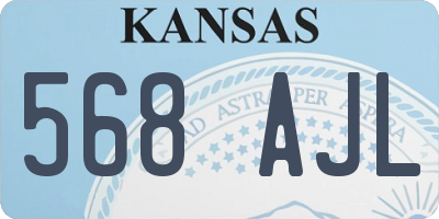 KS license plate 568AJL