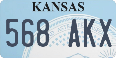 KS license plate 568AKX