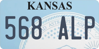 KS license plate 568ALP