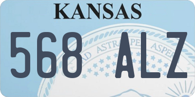 KS license plate 568ALZ