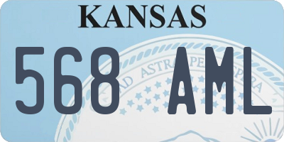 KS license plate 568AML