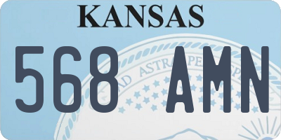 KS license plate 568AMN