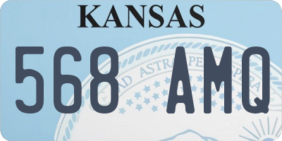 KS license plate 568AMQ