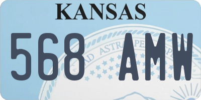 KS license plate 568AMW