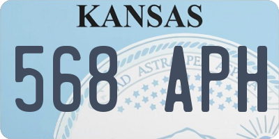 KS license plate 568APH