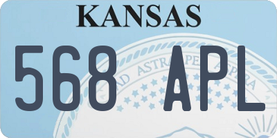 KS license plate 568APL