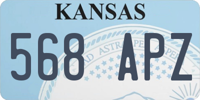 KS license plate 568APZ