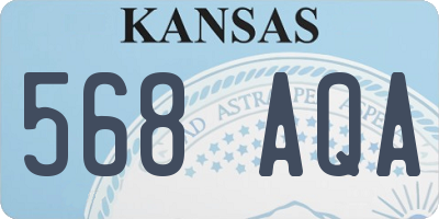 KS license plate 568AQA