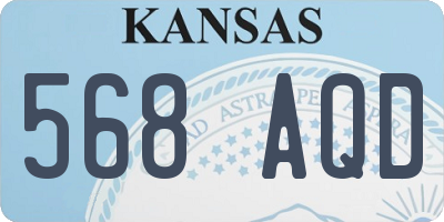 KS license plate 568AQD