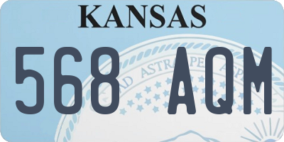 KS license plate 568AQM