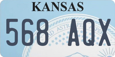 KS license plate 568AQX