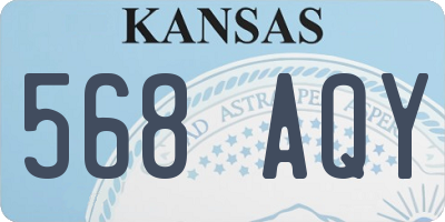 KS license plate 568AQY