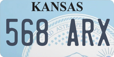 KS license plate 568ARX