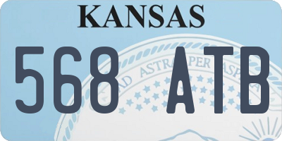KS license plate 568ATB