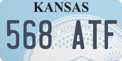 KS license plate 568ATF