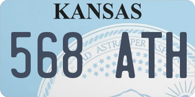 KS license plate 568ATH