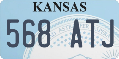 KS license plate 568ATJ