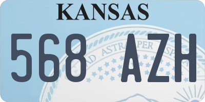 KS license plate 568AZH