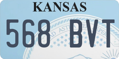 KS license plate 568BVT