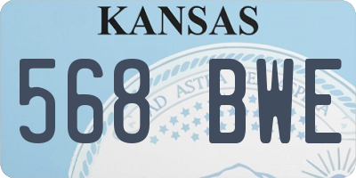 KS license plate 568BWE
