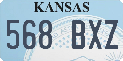 KS license plate 568BXZ