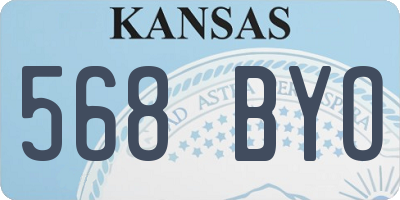 KS license plate 568BYO