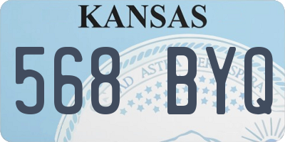 KS license plate 568BYQ