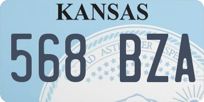 KS license plate 568BZA