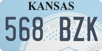 KS license plate 568BZK
