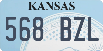 KS license plate 568BZL