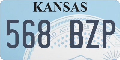 KS license plate 568BZP