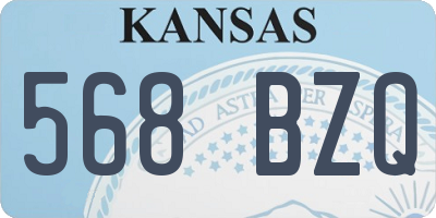 KS license plate 568BZQ