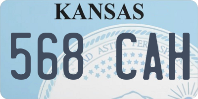 KS license plate 568CAH