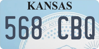KS license plate 568CBQ