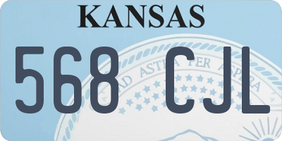 KS license plate 568CJL