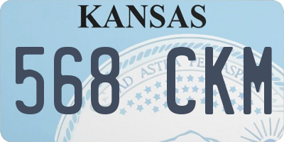 KS license plate 568CKM