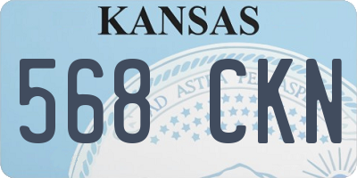 KS license plate 568CKN
